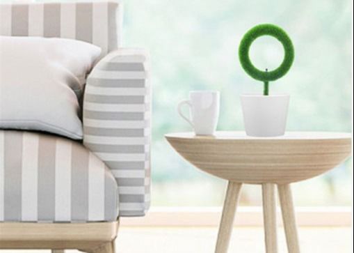 Coffice Home Room Negative Ion Ionic Desktop Green Plant Air Purifier