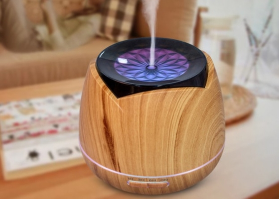 400 Ml Rumah Kantor Imitasi Biji-bijian Kayu Aromaterapi Humidifier Lengan Perumahan Kantor Rumah Humidifier