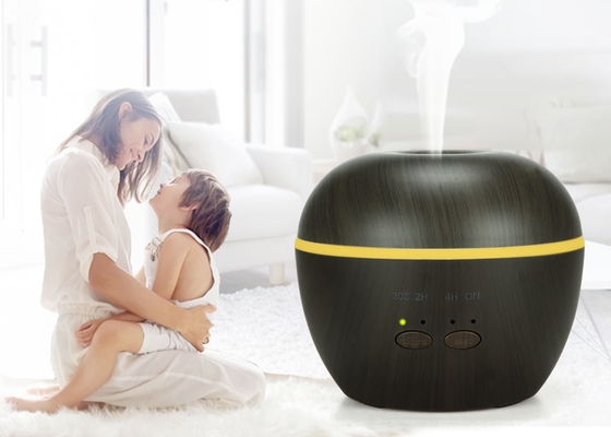 Humidifier 250ml Ultrasonic Air Nebulizer 7 Warna Pembersih Cahaya Butir Kayu Manual Diffuser